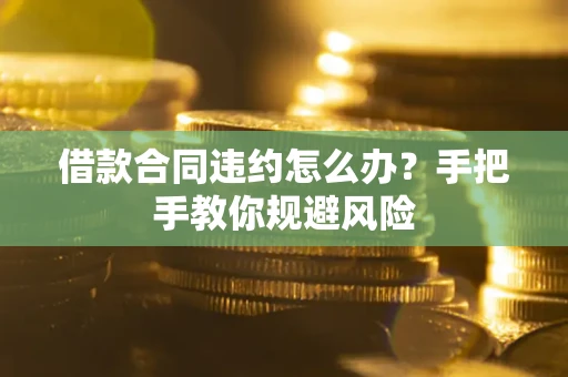 北京借款合同违约怎么办？手把手教你规避风险