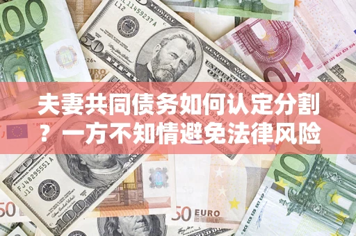 北京夫妻共同债务如何认定分割？一方不知情避免法律风险必看！